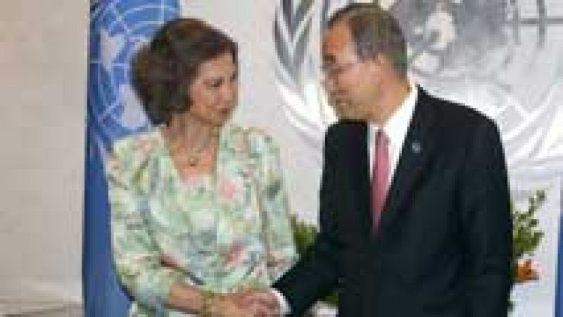 Doña Sofía recibe un premio de la ONU por su labor humanitaria