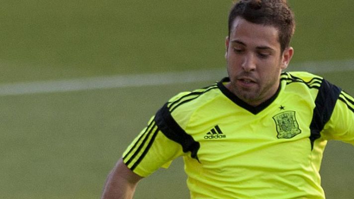Telediario 1 - Jordi Alba: "Ojalá siga Xavi en el Barça"