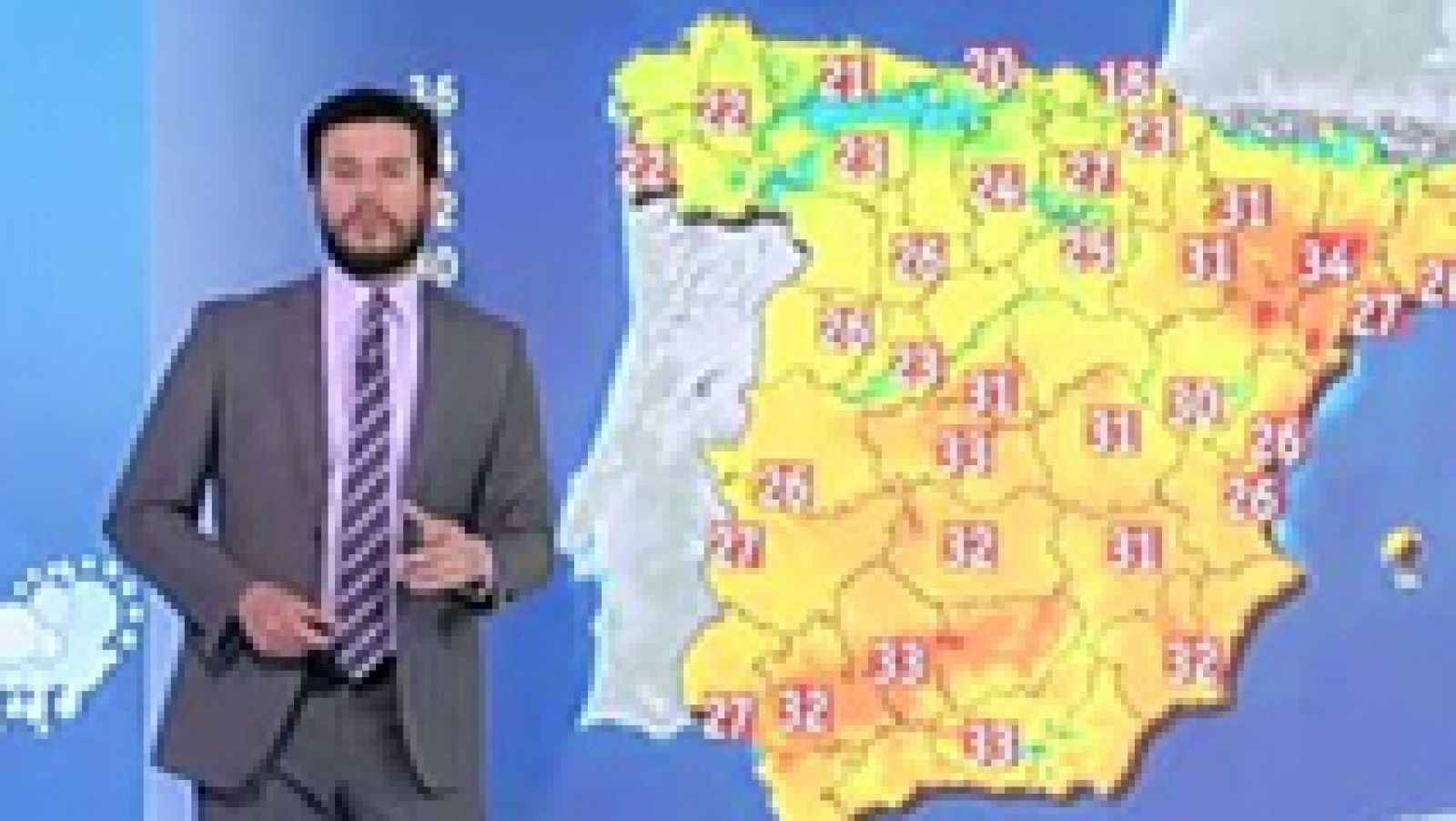 El tiempo: Chubascos y tormentas localmente fuertes en el Sistema Ibérico | RTVE Play