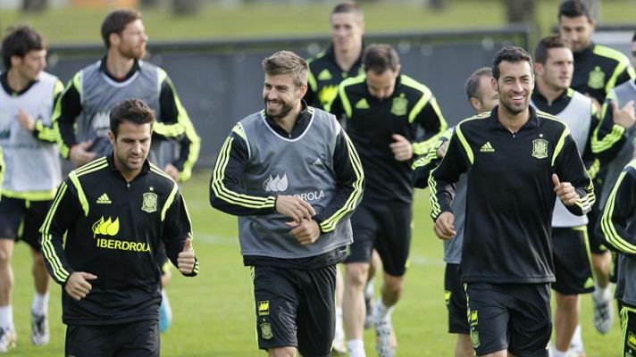 Telediario 1 - España continúa su preparación a la espera del debut contra Holanda