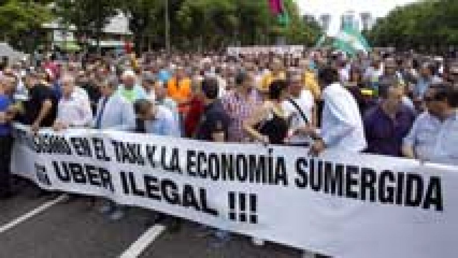 Movilizaciones de taxistas en toda Europa contra aplicaciones como Uber