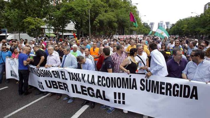 Informativo 24h - Movilizaciones de taxistas en toda Europa contra Uber