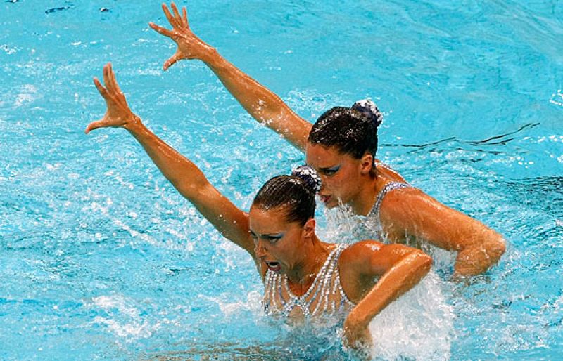  Nuestras sincronizadas Gemma Mengual y Andrea Fuentes, entran en la final con un 10 en artístico.