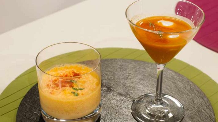 RTVE Cocina - Chupito de crema castellena y huevo escalfado