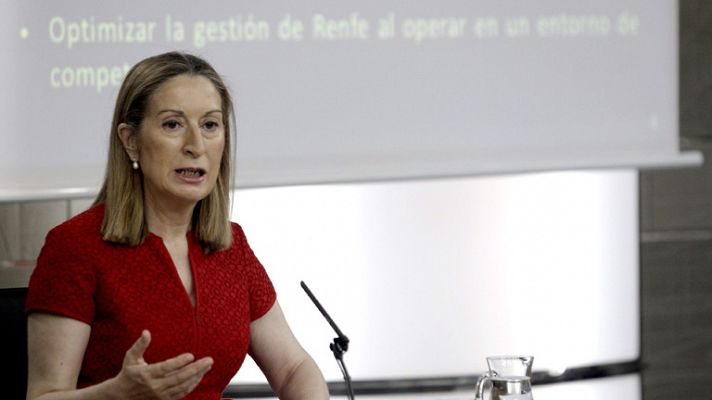 Telediario 1 - Privatización de Aena