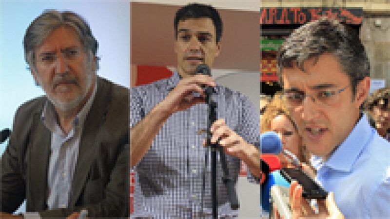 Los aspirantes a la secretaría general del PSOE buscan apoyos