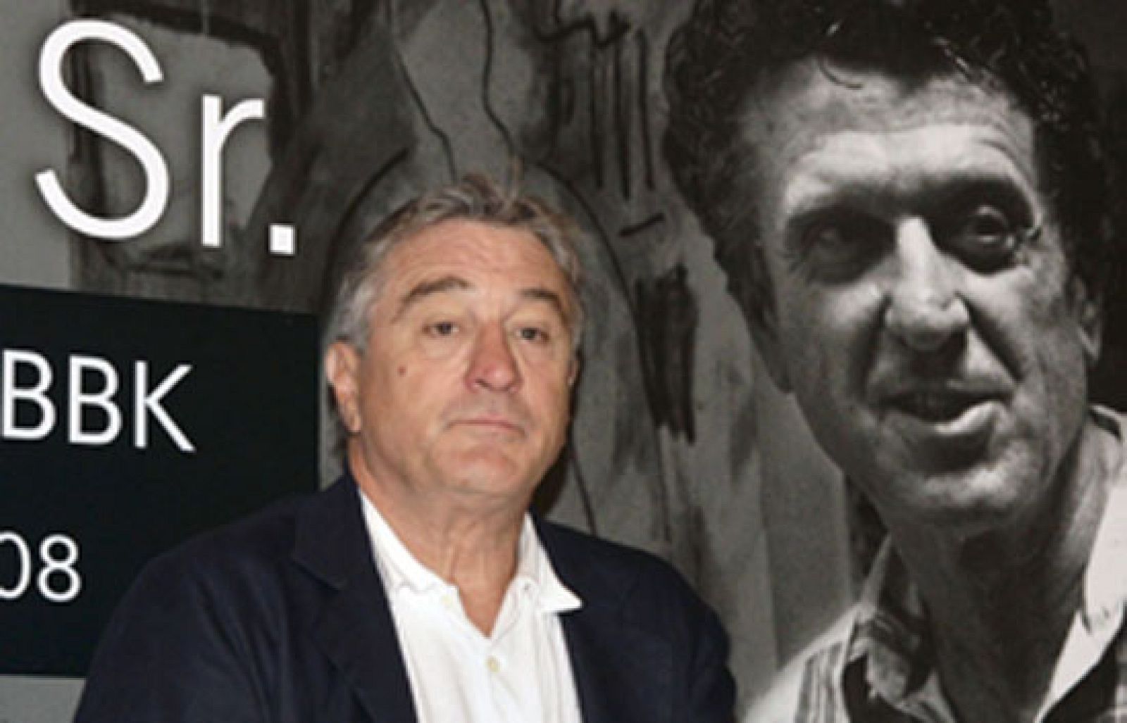 Robert de Niro ha llegado a Bilbao para presentar una exposición dedicada a la pintura de su padre, fallecido en 1993.