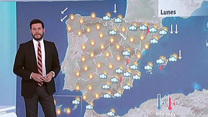 El tiempo - Bajan las temperaturas y habrá tormentas en el sureste