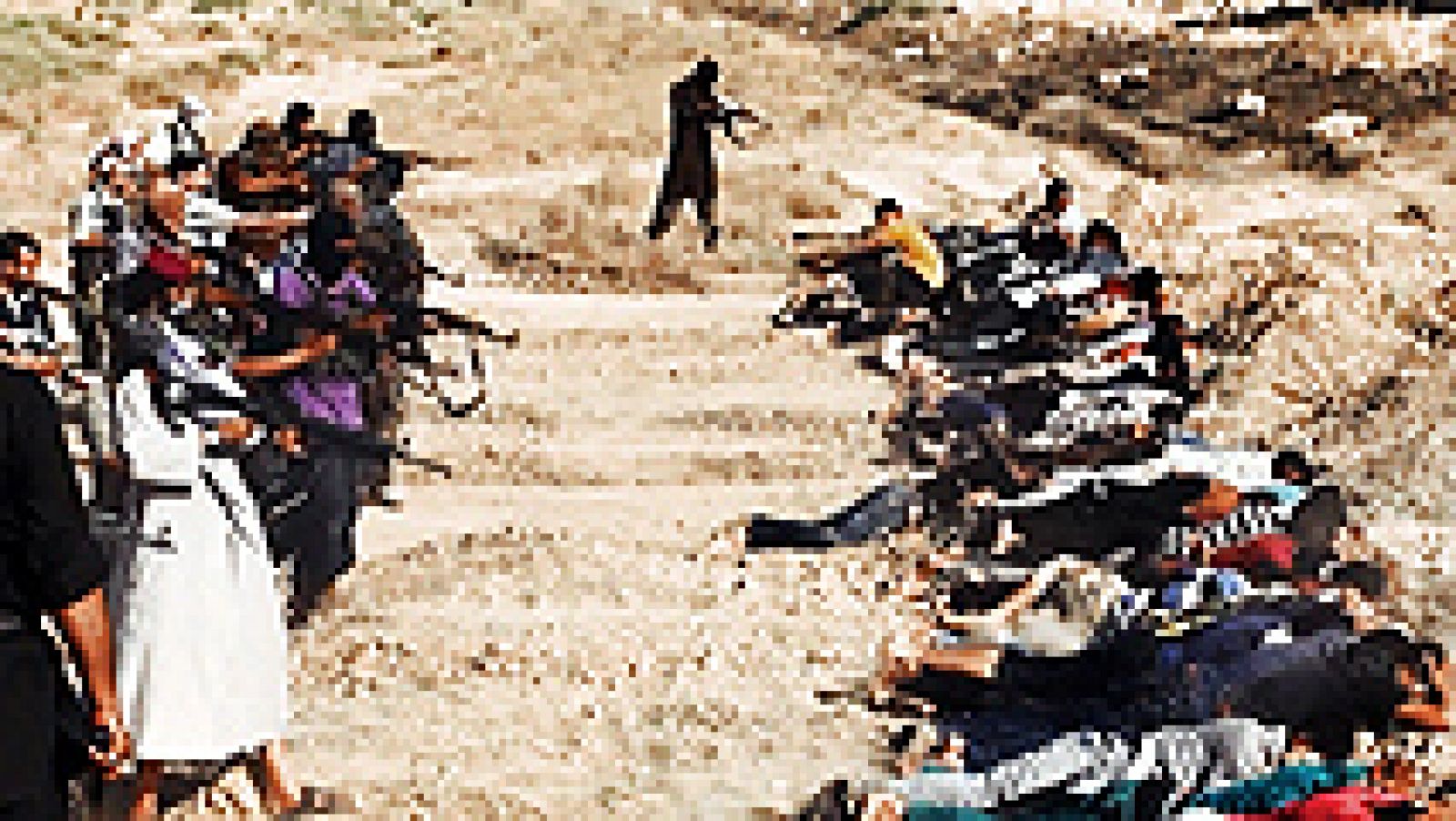  La Alta Comisionada de la ONU para los Derechos Humanos, Navi Pillay, ha confirmado la veracidad de las informaciones sobre ejecuciones de "cientos de soldados o agentes iraquíes llevadas a cabo por los yihadistas en los últimos días. Sobre el terreno, estos han tomado una nueva ciudad clave este lunes.