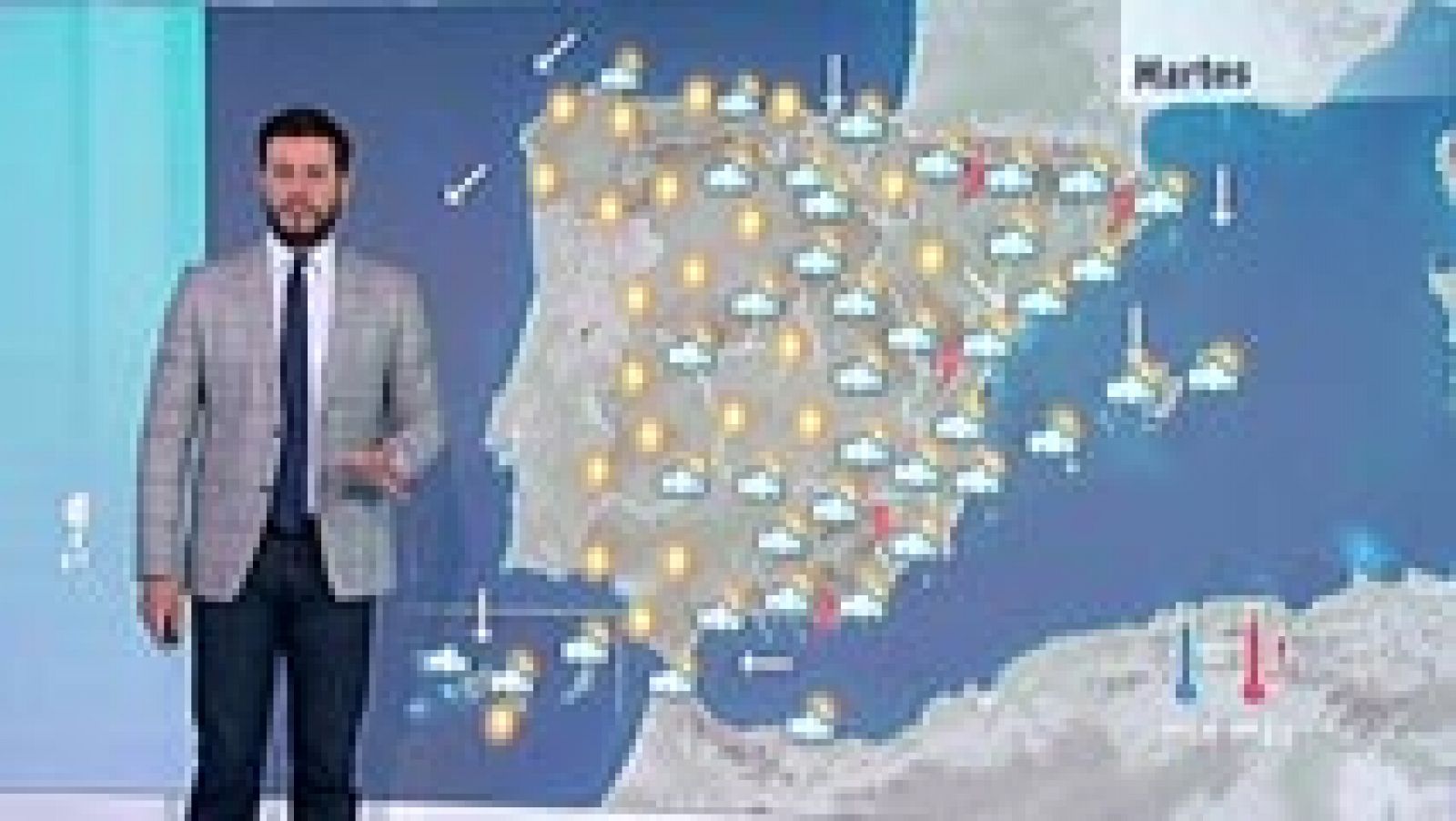 Chubascos en el sureste y temperaturas altas