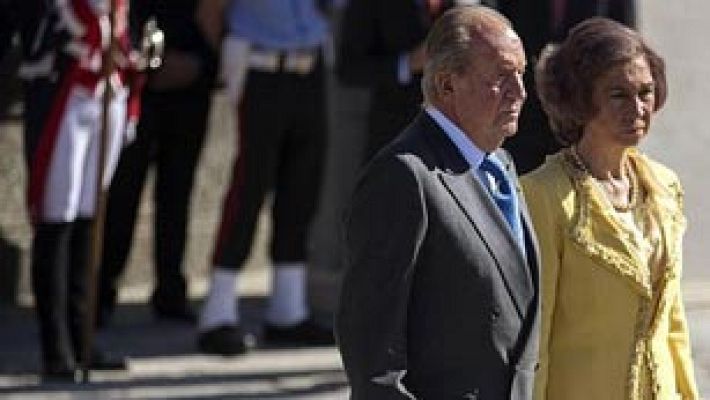 Telediario 1 - Almuerzo despedida de los reyes