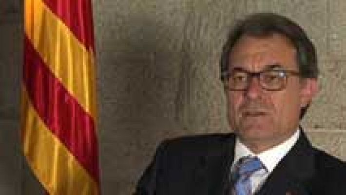 Telediario 1 - Artur Mas espera convencer al futuro Rey