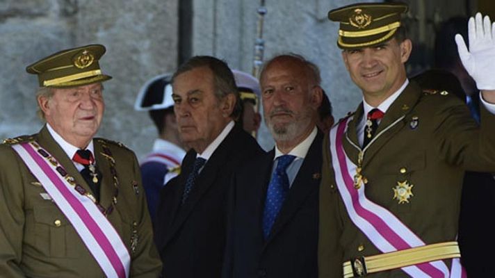 Telediario 1 - Juan Carlos I firma este miércoles la ley de abdicación