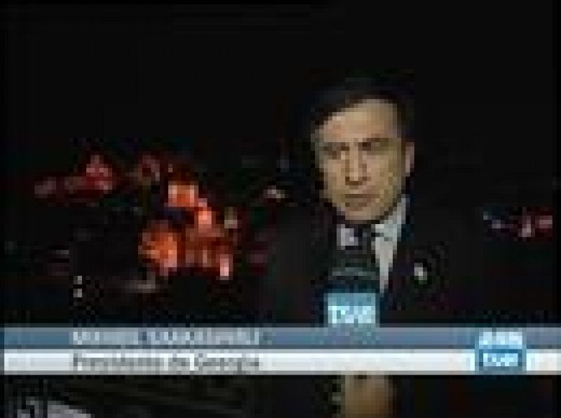 Mijail Saakashvili, en una entrevista en exclusiva para TVE con Pilar Requena, asegura que con la invasión de Georgia por parte de Rusia no se ha alterado sólo su país sino que lo que Moscú busca es interferir en el orden mundial