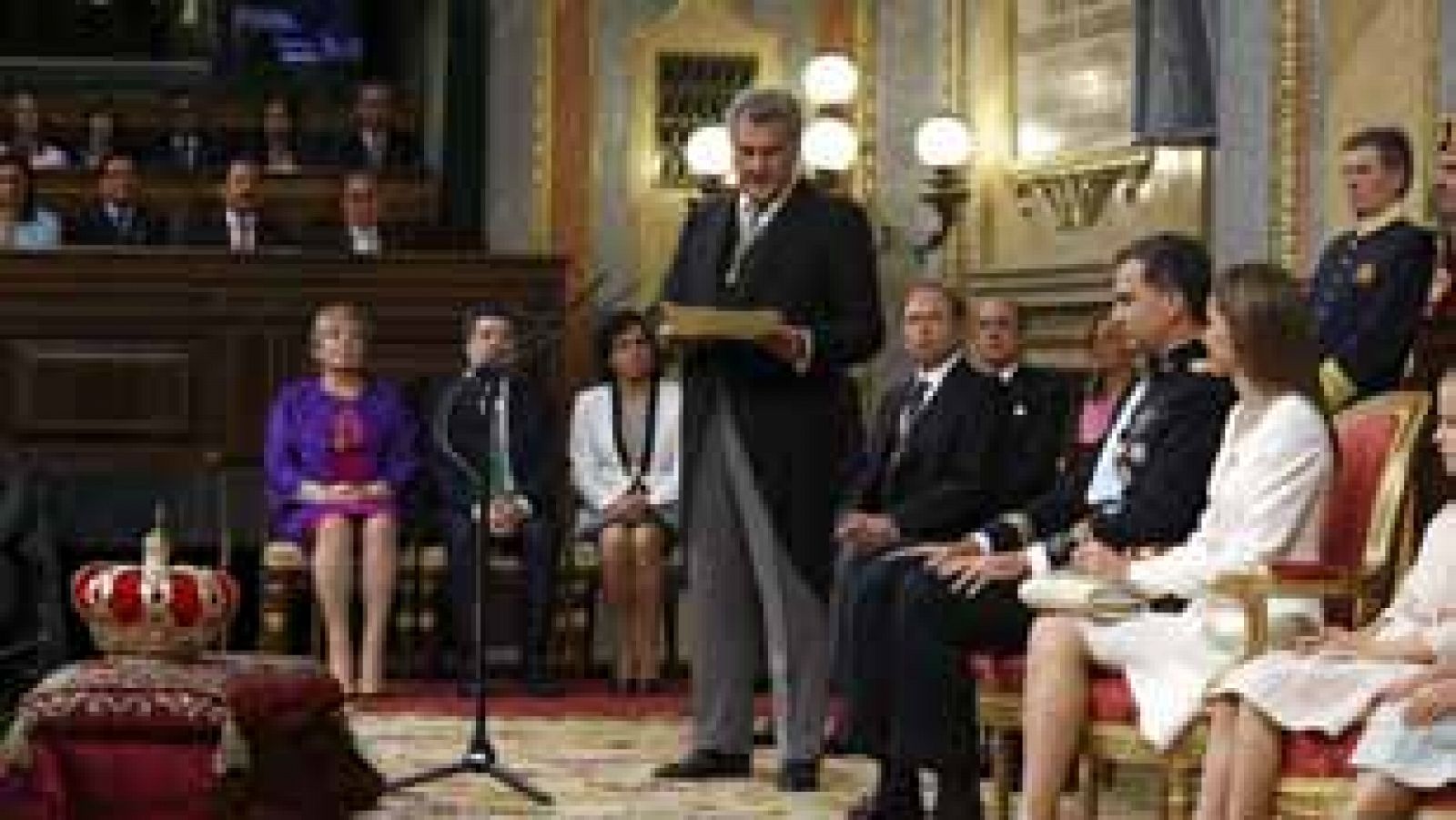 Discurso del presidente del Congreso Jesús Posada antes del juramento del rey Felipe VI