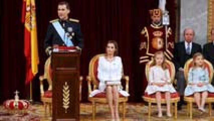 Telediario 1 - Momentos emotivos del discurso