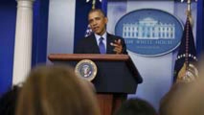 Telediario 1 - Obama enviará 300 soldados de fuerzas especiales a Irak y no descarta una acción militar "selectiva"