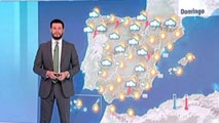 El tiempo - Tiempo inestable, tormentas y temperaturas altas
