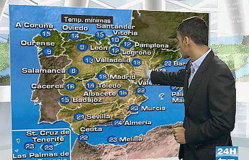  El jueves, nubes en media España