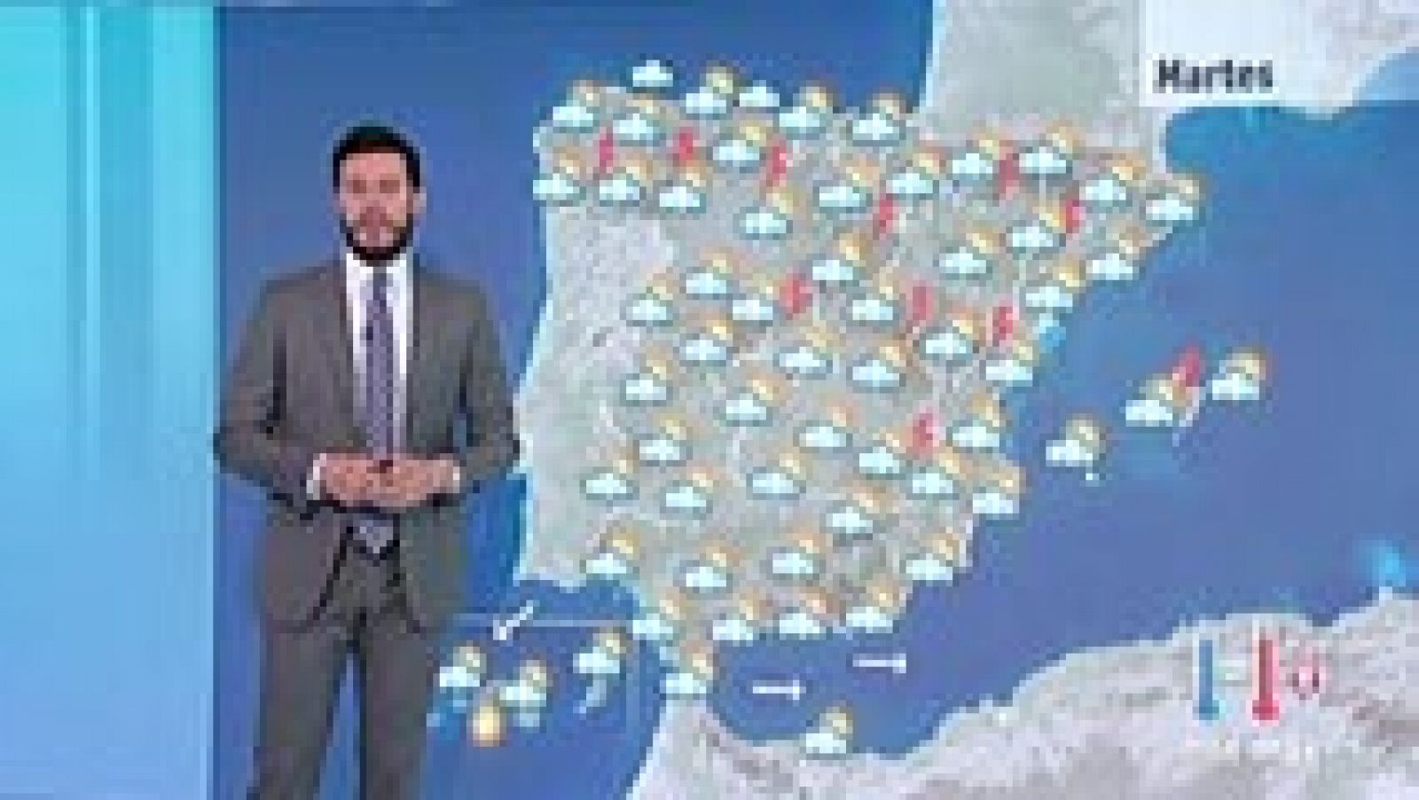 El tiempo: Jornada tormentosa en casi toda España | RTVE Play