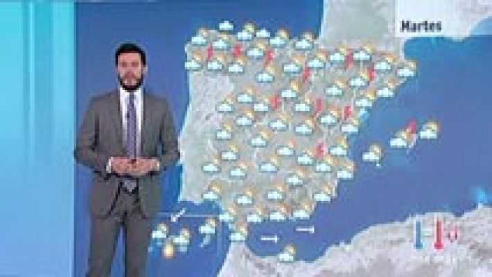 Jornada tormentosa en casi toda España