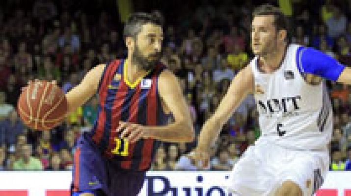 El Barça arrolla al Madrid en el tercer partido (94-79)