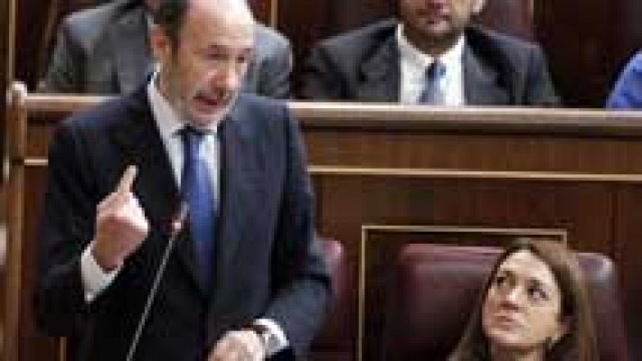 Telediario 1 - Cara a cara entre Rajoy y Rubalcaba por la reforma fiscal