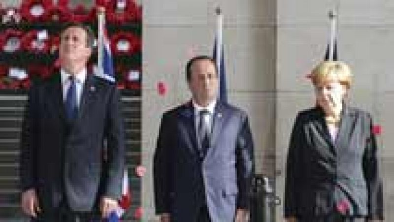  Los líderes europeos conmemoran unidos el centenario de la IGM antes de la batalla por Juncker 
