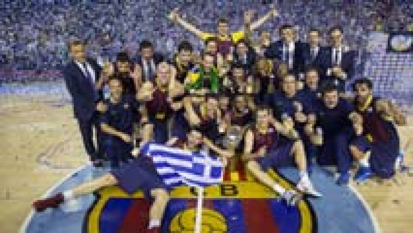 El FC Barcelona se ha proclamado campeón de la Liga Endesa tras  imponerse al Real Madrid (83-81) en el cuarto partido de la final,  resuelto en el tramo final gracias a un triple de Maciej Lampe a  medio minuto del final.  El conjunto de Xavi Pascua