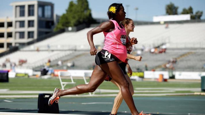 Telediario 1 - La atleta Alisya Montaño compite embarazada de ocho meses