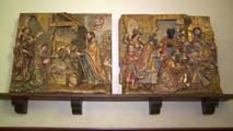 Aparecen los retablos robados en Amusco dos décadas después