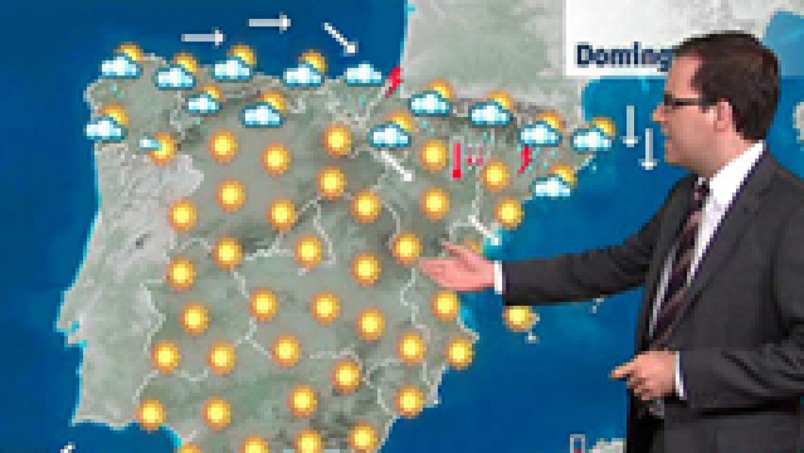 El tiempo: Cielos nubosos en el norte con lluvias débiles en Cataluña | RTVE Play