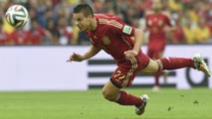 Telediario 1 - Azpilicueta no se acostumbra a ver el Mundial desde casa