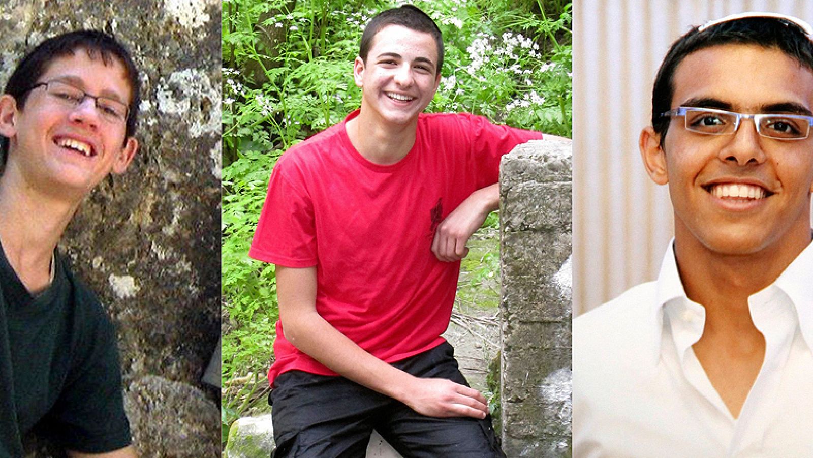  Los tres estudiantes desaparecidos el pasado 12 de junio cuando hacían autostop en Cisjordania fueron hallados muertos, ha confirmado el Ejército israelí. El gabinete de seguridad del Gobierno israelí, que encabeza el primer ministro, Benjamín Netanyahu, decidirá esta noche las medidas a adoptar frente a la Autoridad Nacional Palestina (ANP) y al movimiento Hamás, al que culpa de la muerte de los tres jóvenes judíos desaparecidos el 12 de junio.