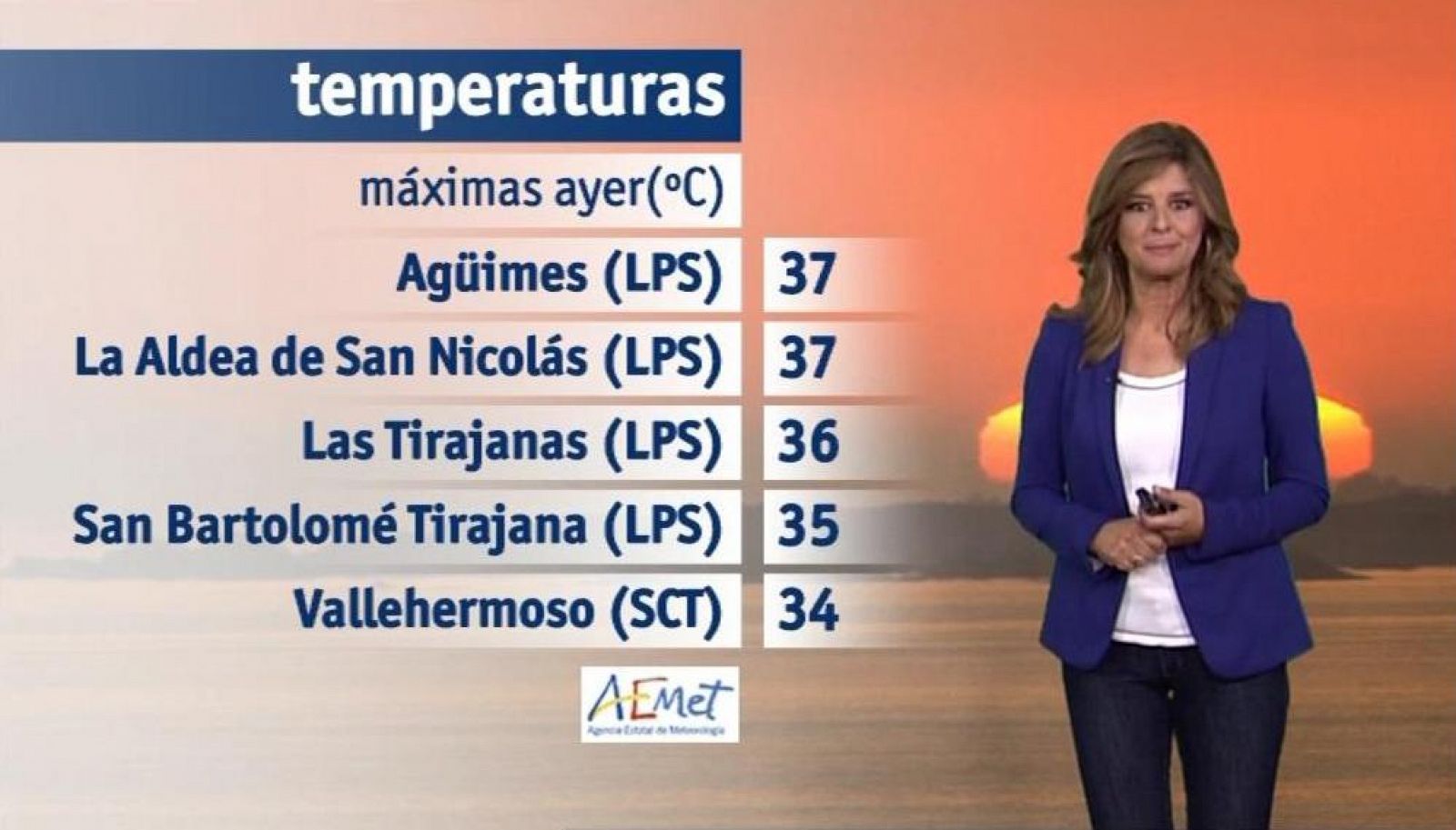 Telecanarias El tiempo en Canarias 01/07/14 RTVE Play