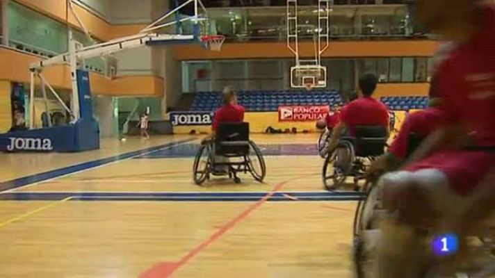 Telediario 1 - El Estudiantes organiza un campus para perfeccionar el baloncesto en silla de ruedas