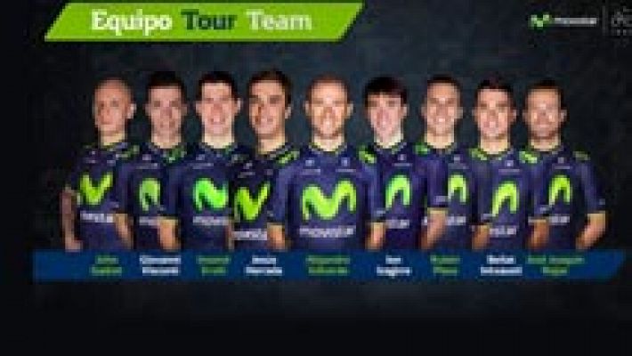 El equipo Movistar parte hacia el Tour de Francia