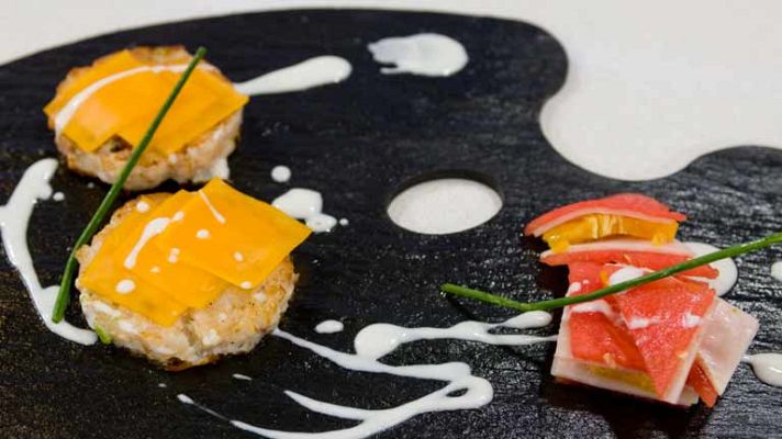 RTVE Cocina - Hamburguesas de pescado con milhoja de sandía