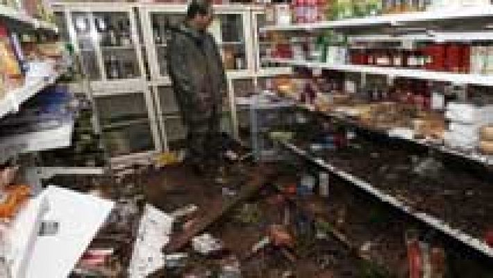 Telediario 1 - El rastro que ha dejado el temporal