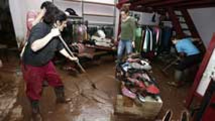 Telediario 1 - Las tormentas han afectado a los pueblos de Navarra