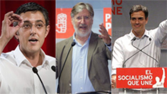 Telediario 1 - Los candidatos socialistas preparan el debate de este lunes