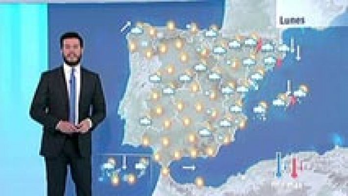 El tiempo - Chubascos en Cataluña y temperaturas altas en el sur
