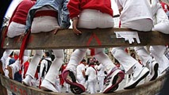 Ambiente festivo en San Fermín