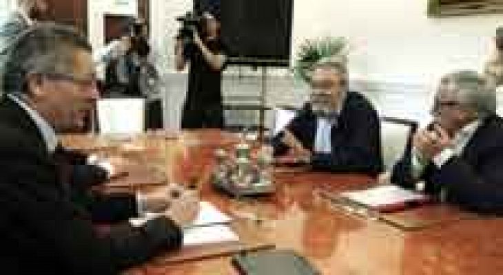 La tarde en 24h - Reunión entre Gallardón y los líderes de CC.OO. y UGT