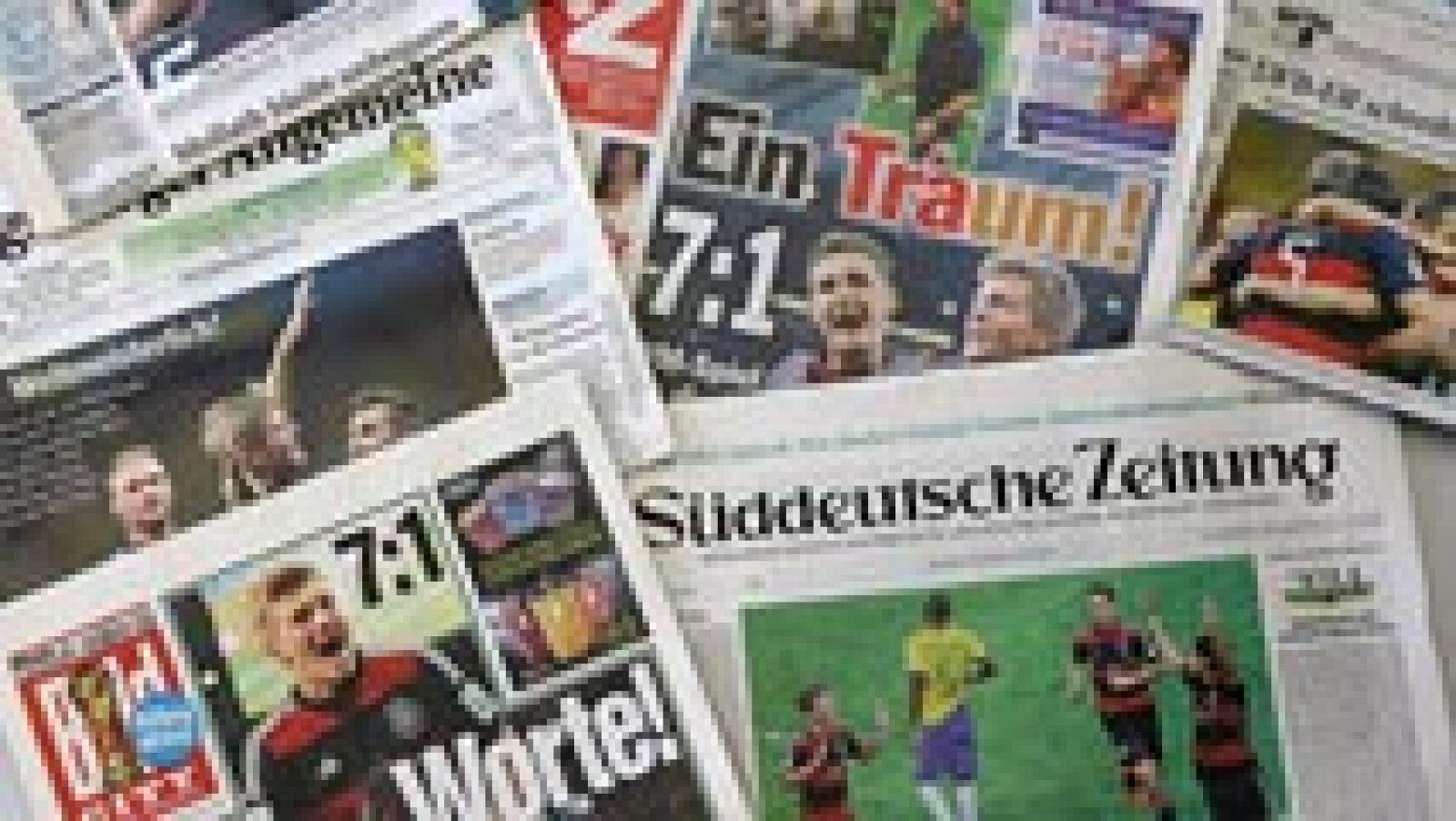 La prensa mundial recoge la debalce de Brasil ante Alemania
