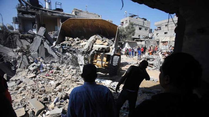 Telediario 1 - Se recrudece el conflicto árabe-israelí