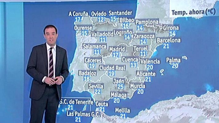 El tiempo - Tiempo despejado y temperaturas altas