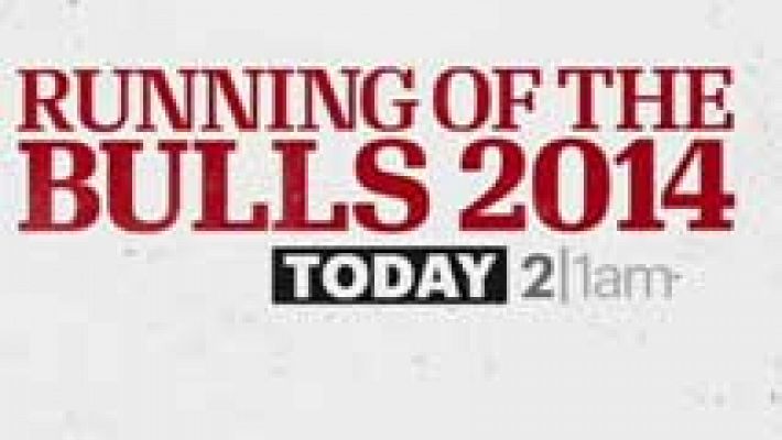 Telediario 1 - La televisión americana vive intensamente Sanfermines