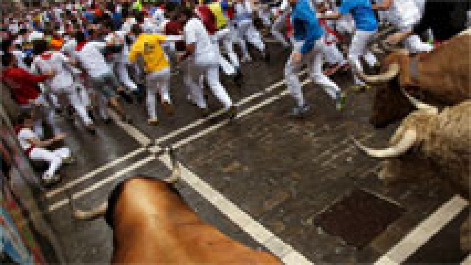 San Fermín 2023: Los astados recorren la calle Estafeta | RTVE Play