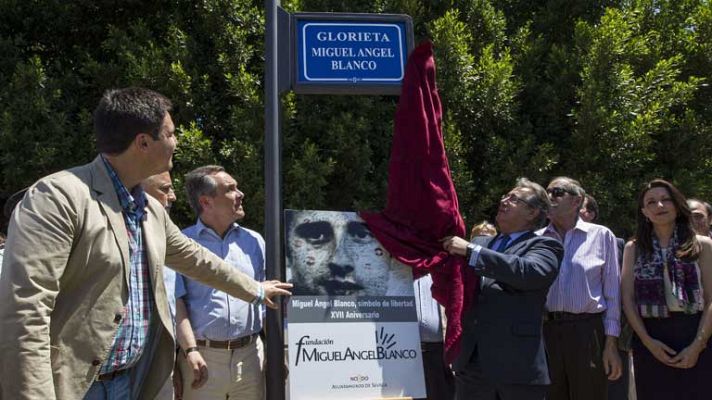 Telediario 1 - Acto homenaje a Miguel Ángel Blanco 17 años tras su muerte